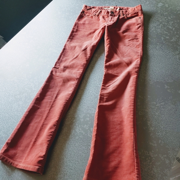 Abercrombie Blush Corduroy Pants Boot Cut Size: 0 - Picture 6 of 6